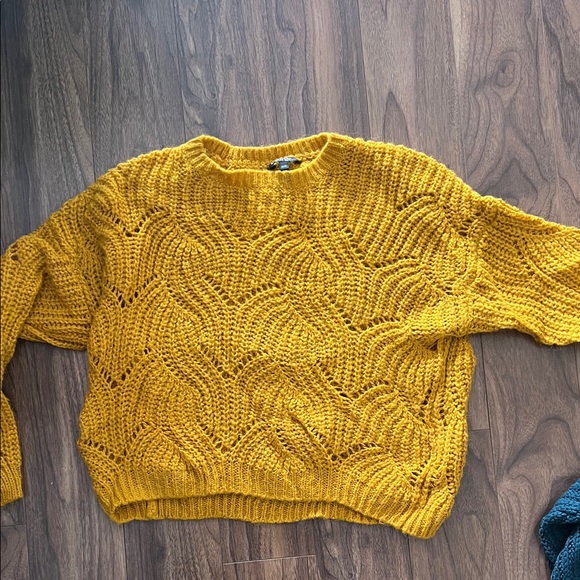 George Mustard Wave Knit Sweater - Picture 1 of 4